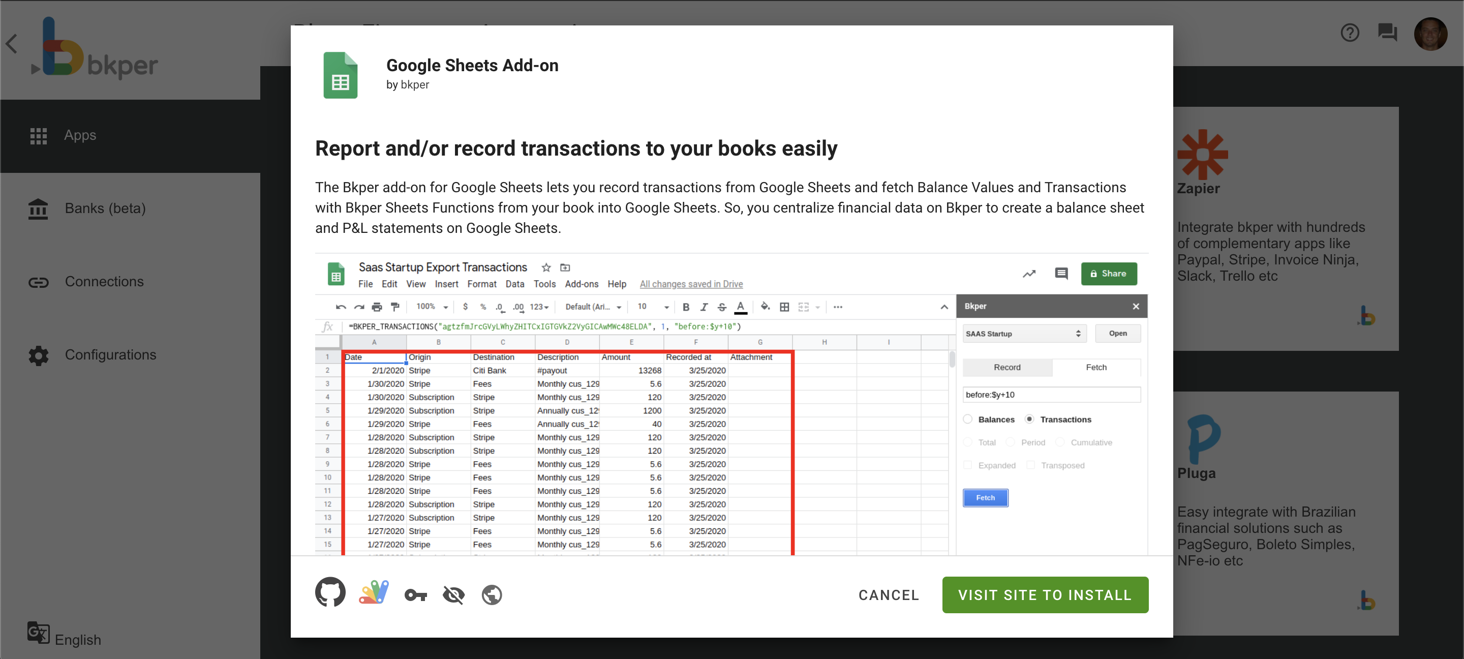 App listing on the Automations Portal