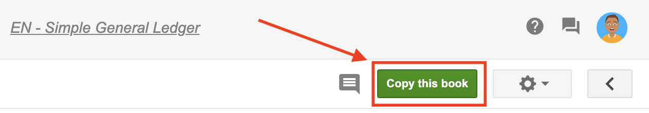 Copy this Book button in the Bkper Book Template