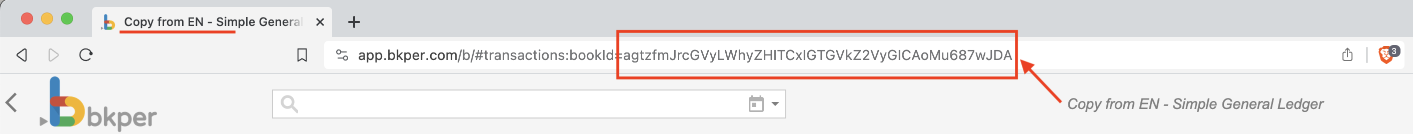 Finding the bookId in the Bkper Book URL