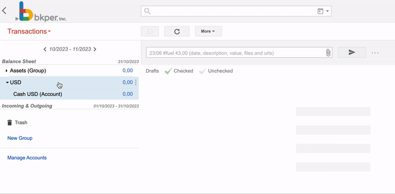 Animated walkthrough of hiding a Group