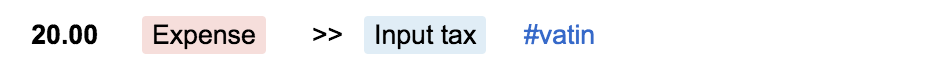 Reserving the tax portion on a purchase