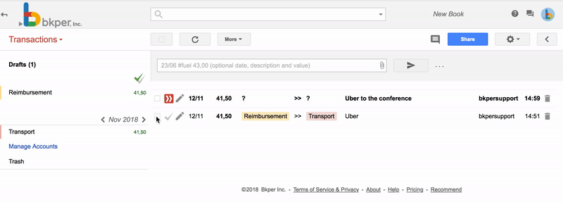 Merge transactions